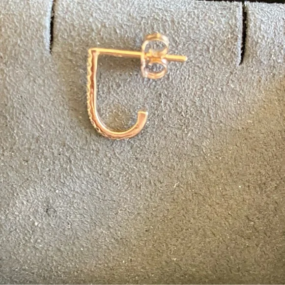 Smith and Mara Rose Gold Pave Diamond Suspender Earring